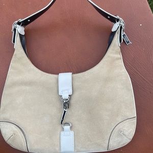 Coach Suede Shoulder Bag